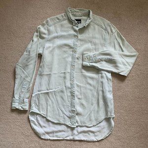 Wilfred Free light wash denim shirt